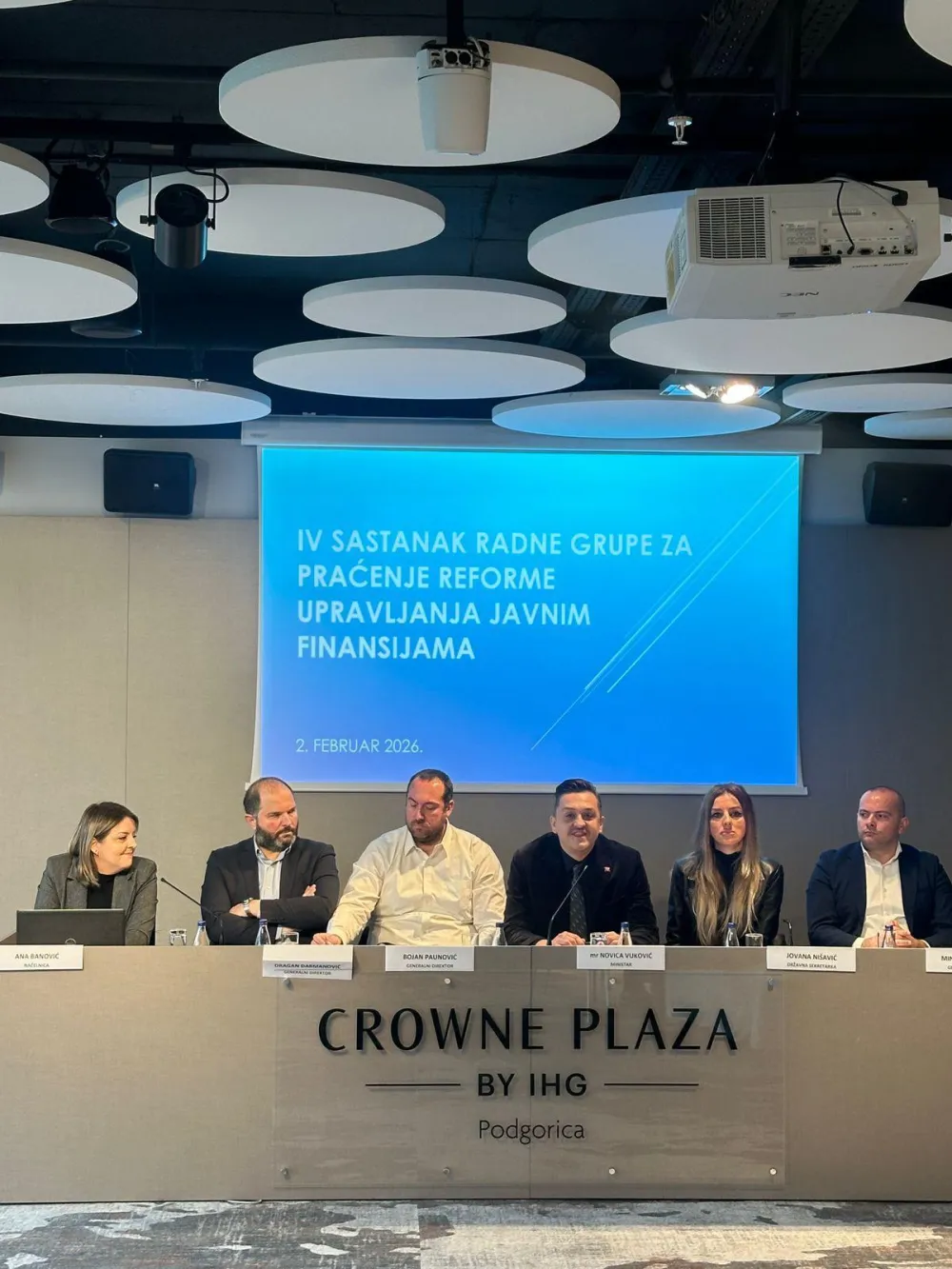 Sa sastanka radne grupe, Novica VUković