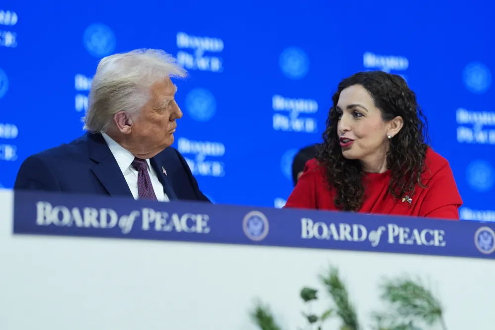 Vljosa Osmani sa DOnaldom Trampom