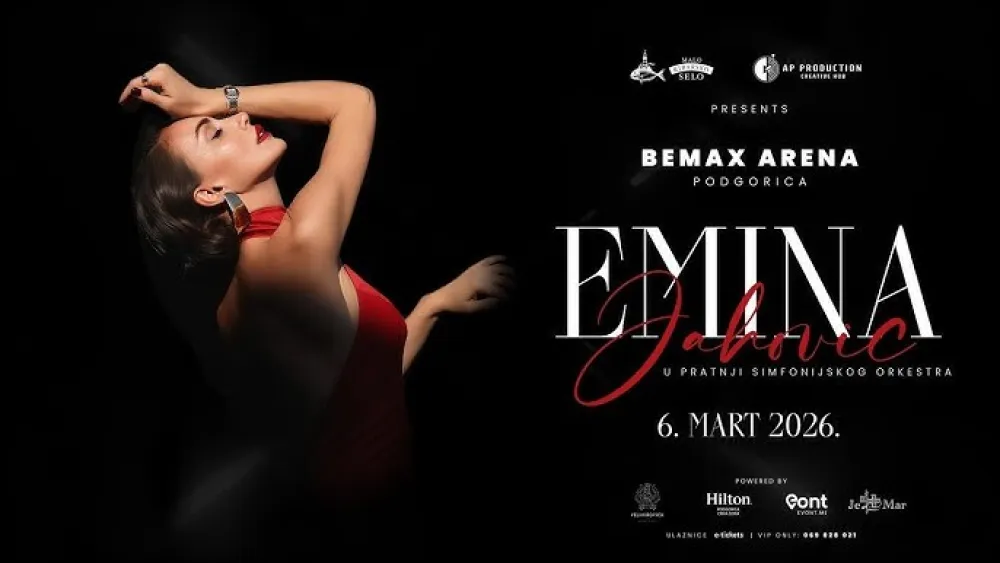 Emina Jahović, koncert Podgorica