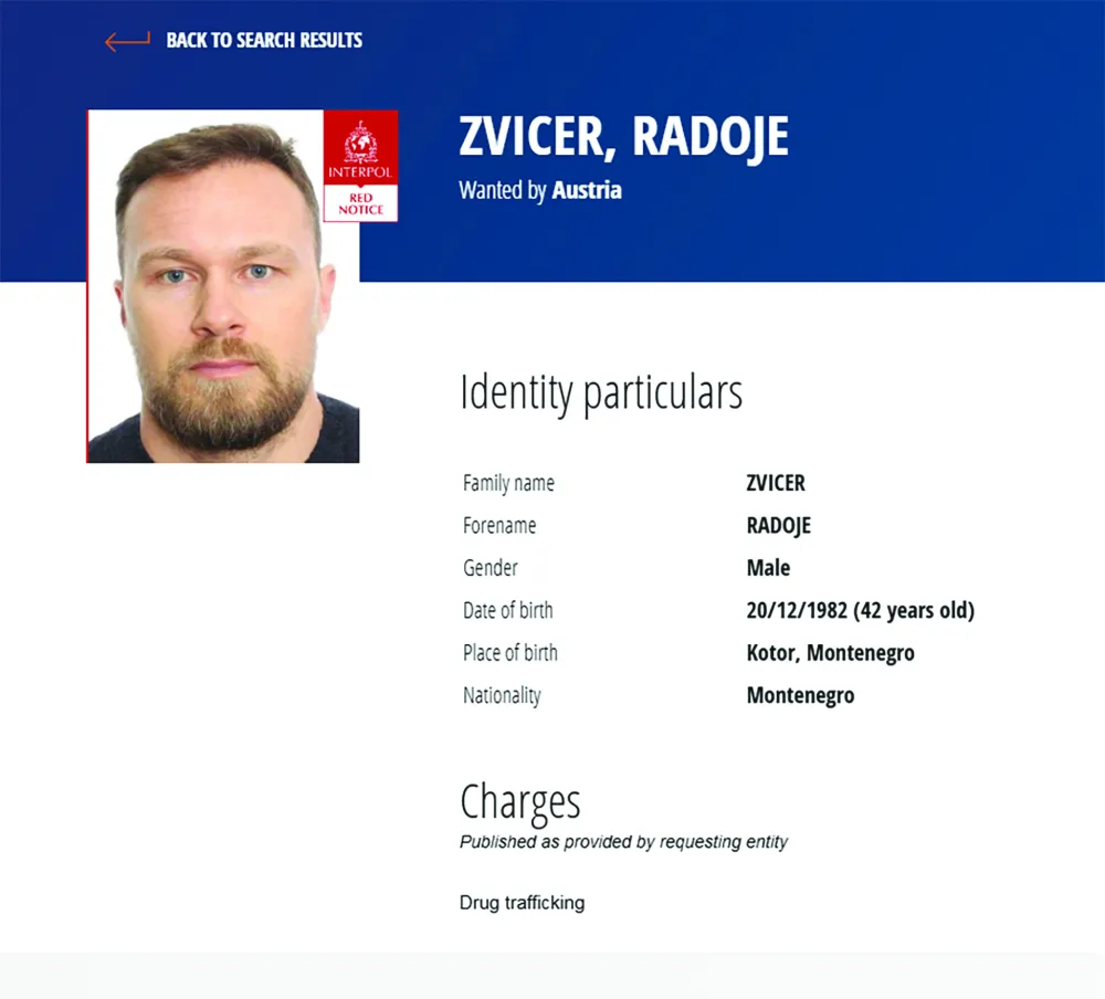 Potvrđena optužnica protiv Radoja Zvicera i njegove kriminalne grupe