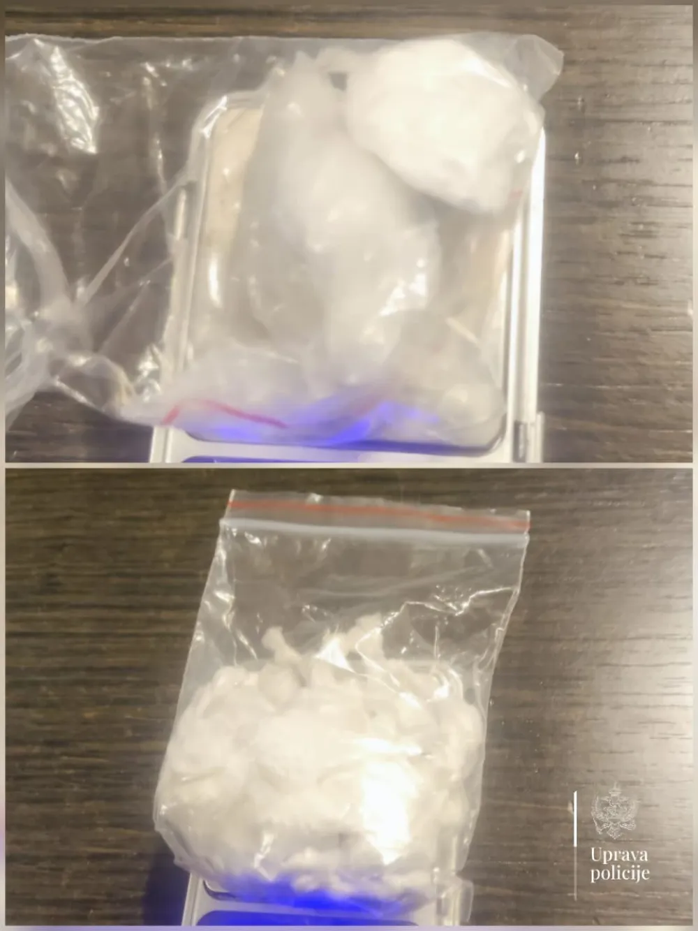 Podgorica: Uhap&scaron;ene dvije osobe, pronađeni marihuana i pakovanja kokaina