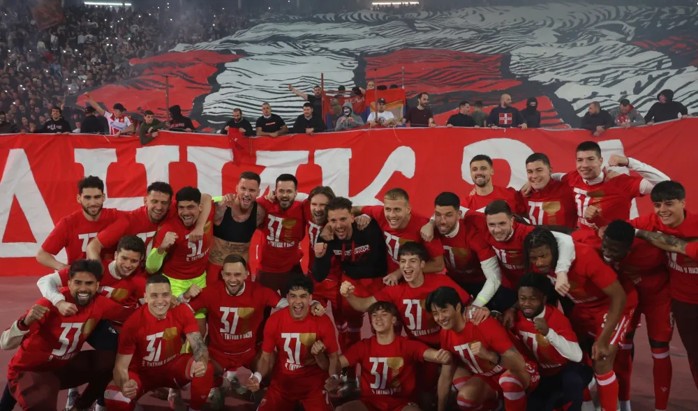 Slavlje igrača Crvene zvezde