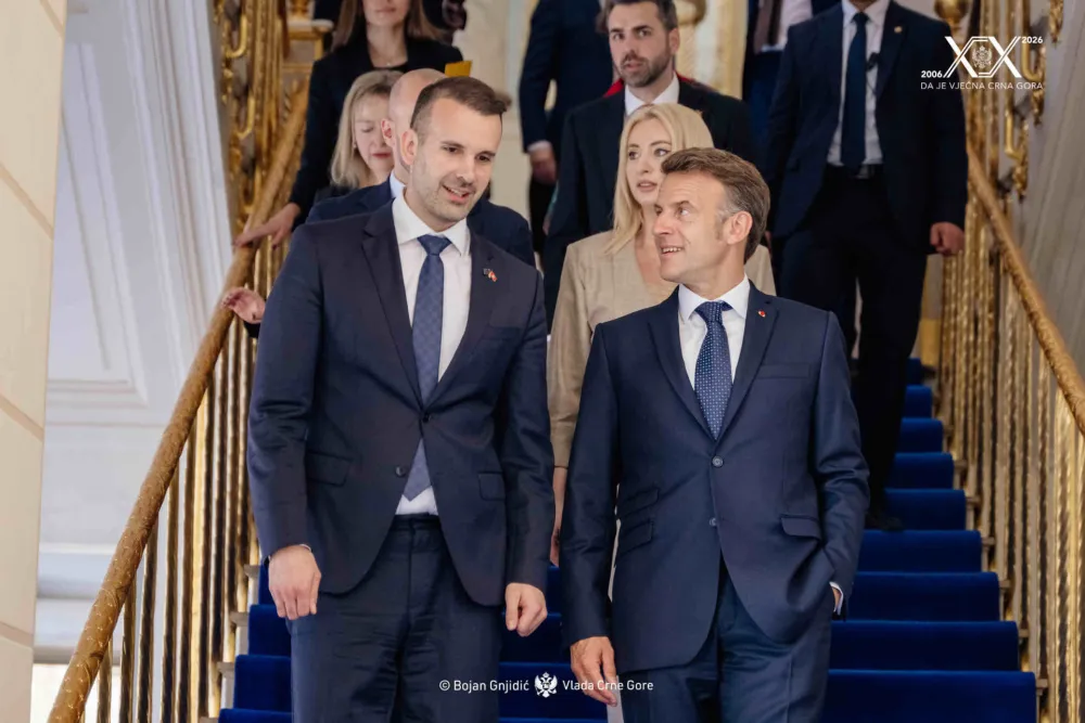 Makron: Francuska stoji uz crnogorski narod i podržava ga na putu ka evropskim integracijama