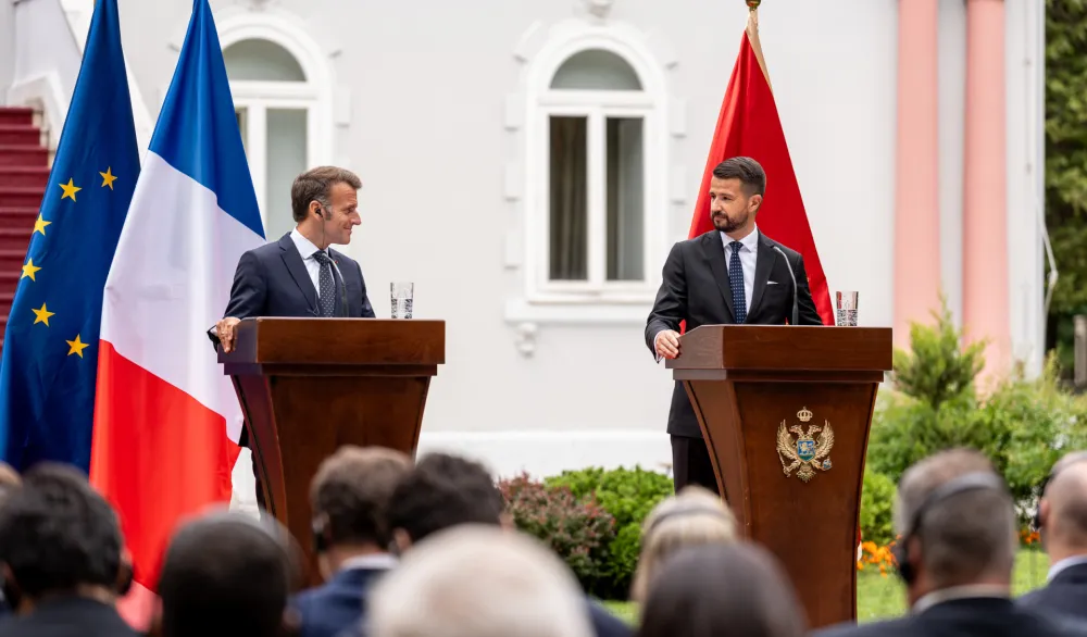 Makron: Francuska uz Crnu Goru u zavr&scaron;noj fazi pristupanja EU; Milatović: Zlatna era na&scaron;eg partnerstva dvije države