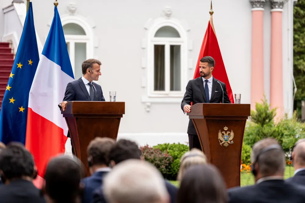 Makron: Francuska uz Crnu Goru u zavr&scaron;noj fazi pristupanja EU; Milatović: Zlatna era na&scaron;eg partnerstva dvije države
