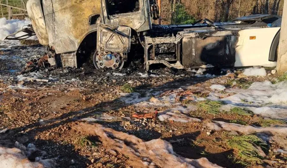 Podgorica: Uhap&scaron;en osumnjičeni da je u februaru u Botunu zapalilo kamion vrijednosti oko 90.000 eura